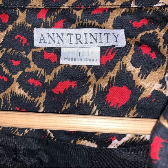 Leopard Jacket Blazer Women’s Large Patterned Button Top Animal Cat Print - Picture 6 of 11